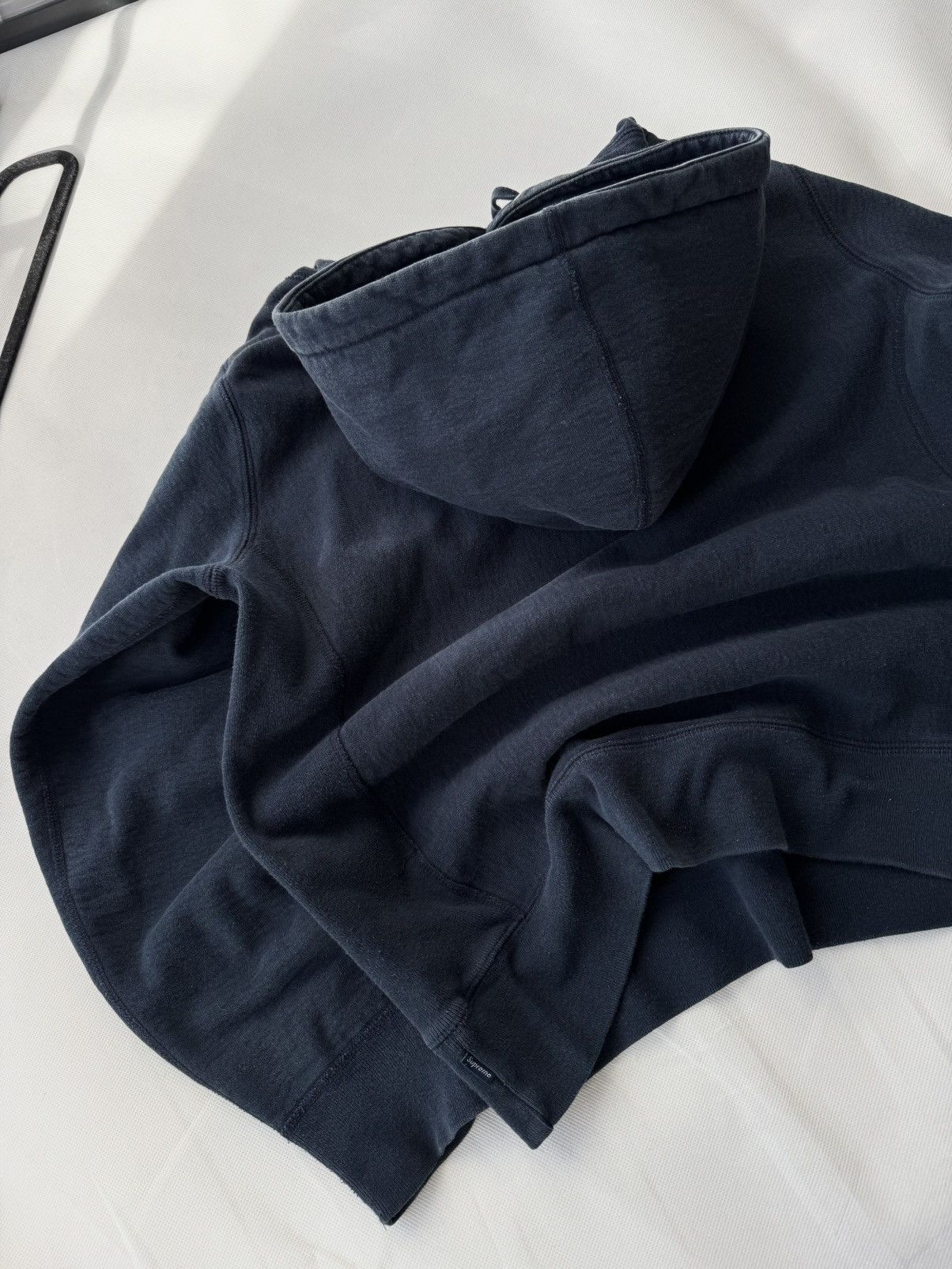 Hypebeast Rare SUPREME Big Logo Zip Up Boxy Fit Hoodie Size US L / EU 52-54 / 3 - 21 Thumbnail