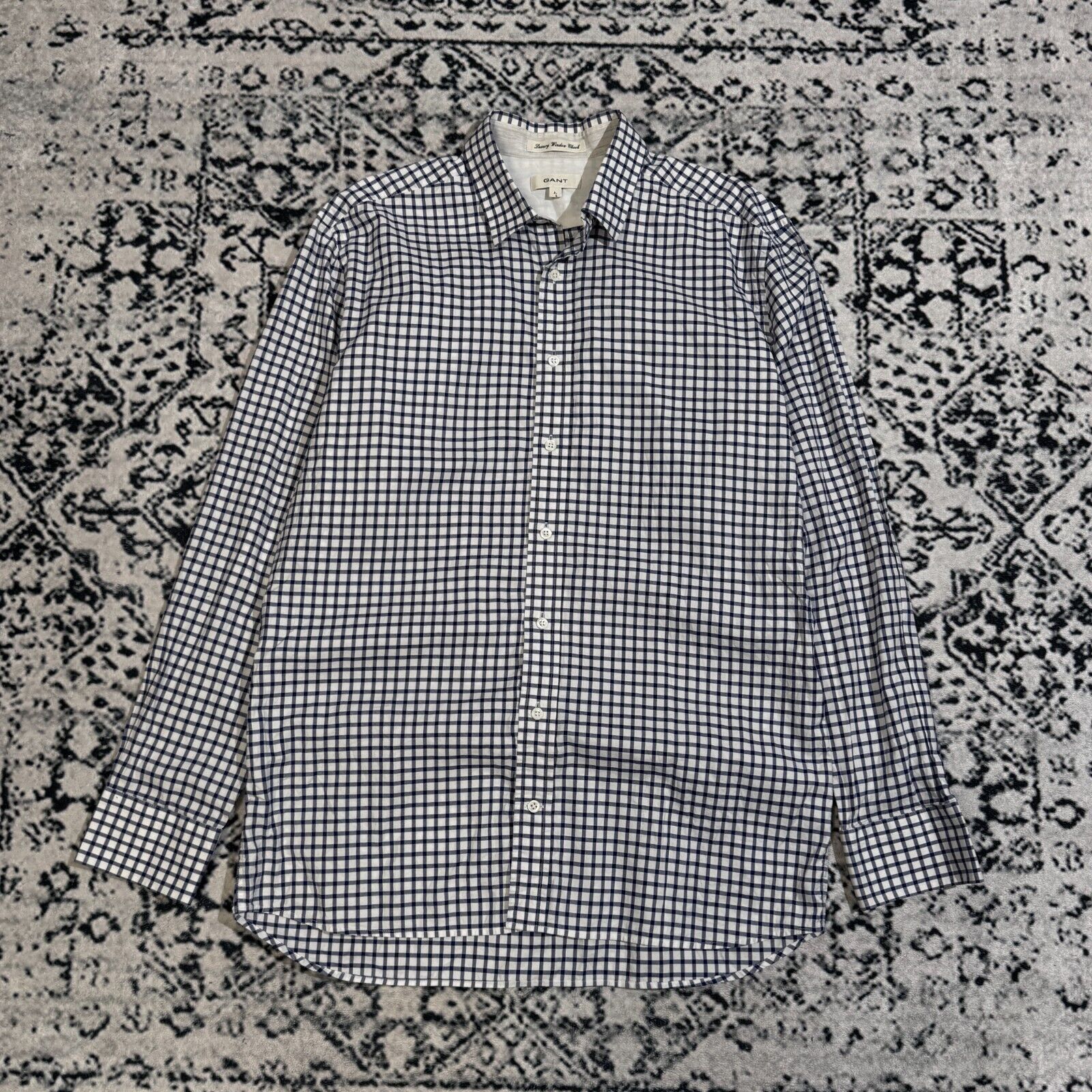 Gant × Vintage Vintage Gant Unisex Blue White Cotton button up shirt Size L Size US L / EU 52-54 / 3 - 1 Thumbnail