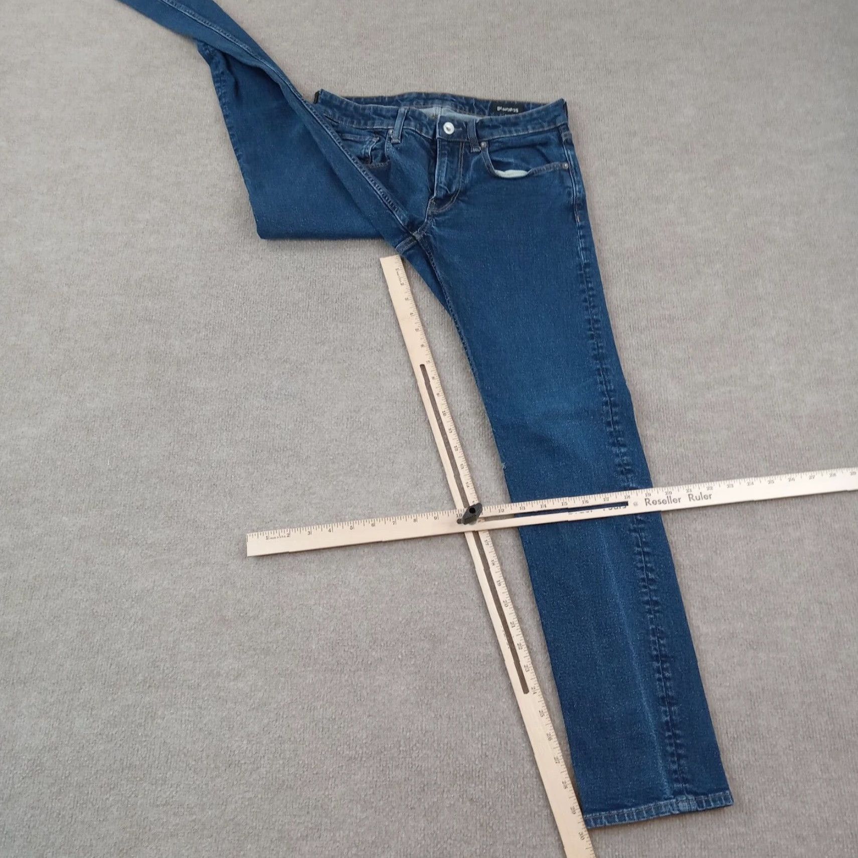 Bonobos Bonobos Jeans Mens 30x32 (30x30 Actual) Blue Skinny Tailored Stretch Casual Size US 30 / EU 46 - 2 Thumbnail