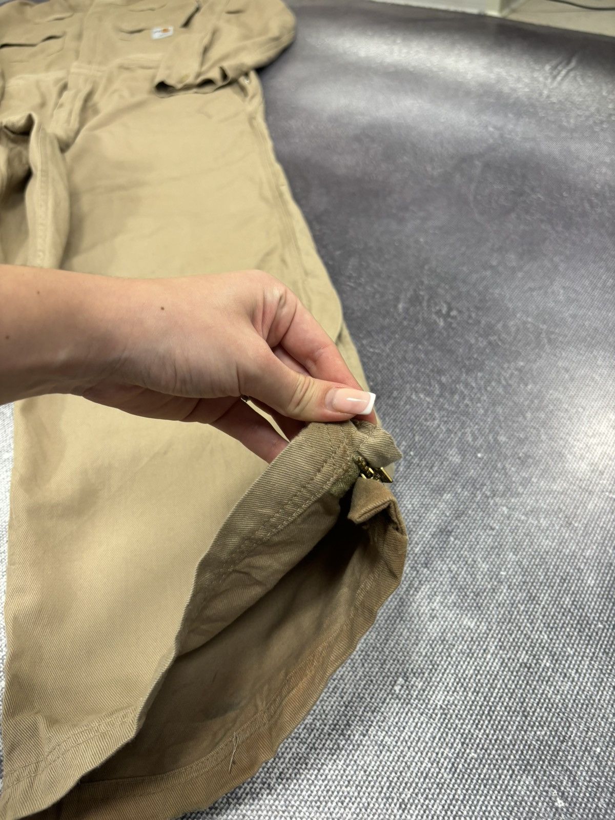 Carhartt Vintage Carhartt Flame Resistant Utility Work Beige Coverall Size US L / EU 52-54 / 3 - 5 Thumbnail