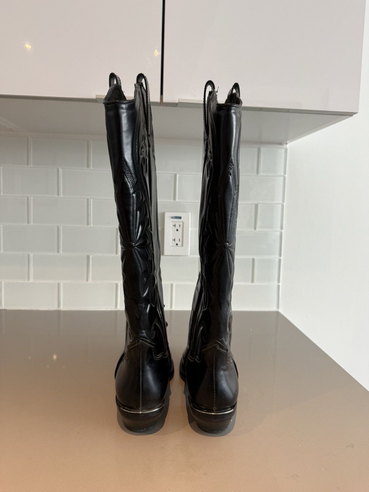 SCHUTZ Schutz Black Leather Western Boots — Size 10 (Women’s) Size US 10 / IT 40 - 3 Thumbnail