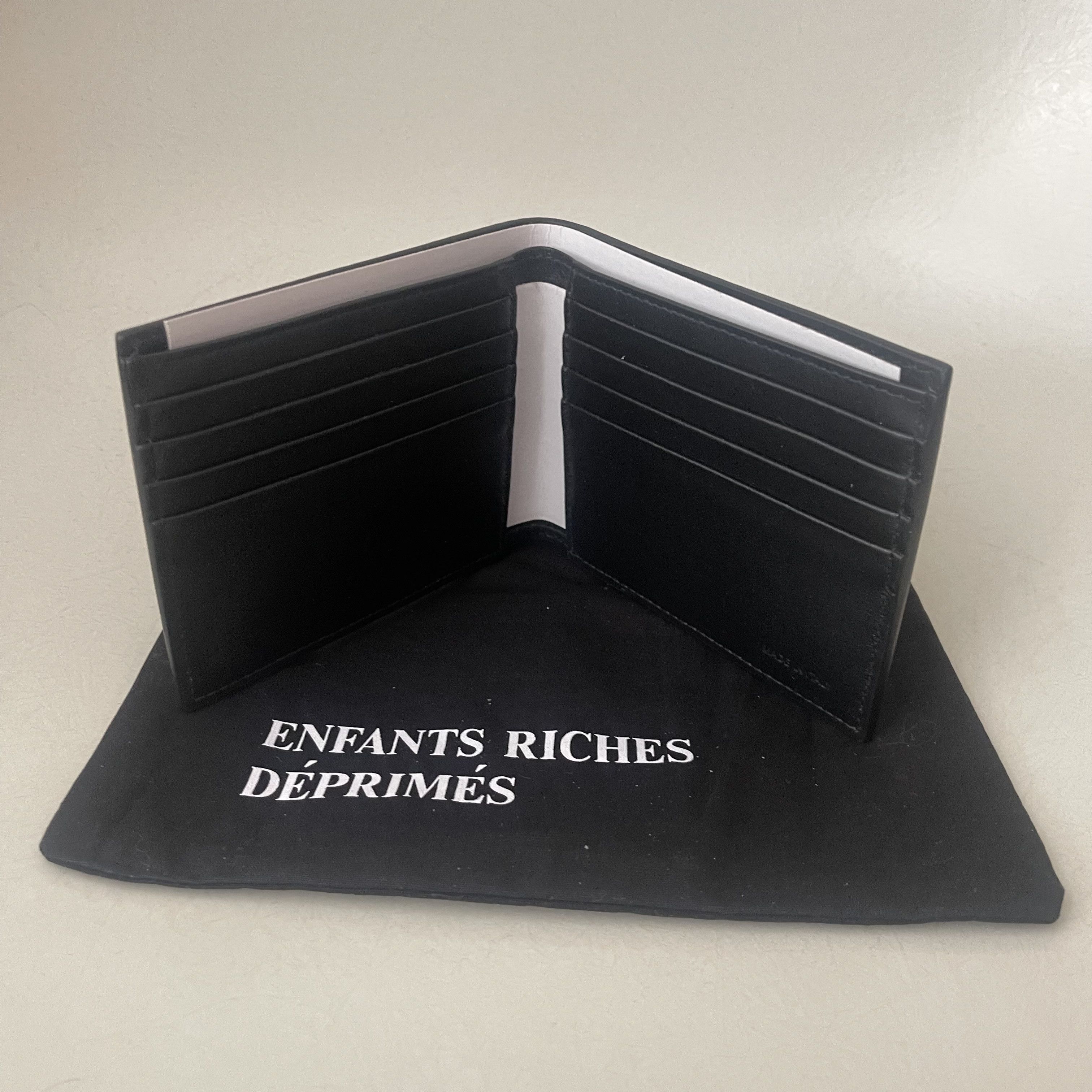 Enfants Riches Deprimes Logo Leather Billfold Wallet NEW Size ONE SIZE - 6 Thumbnail
