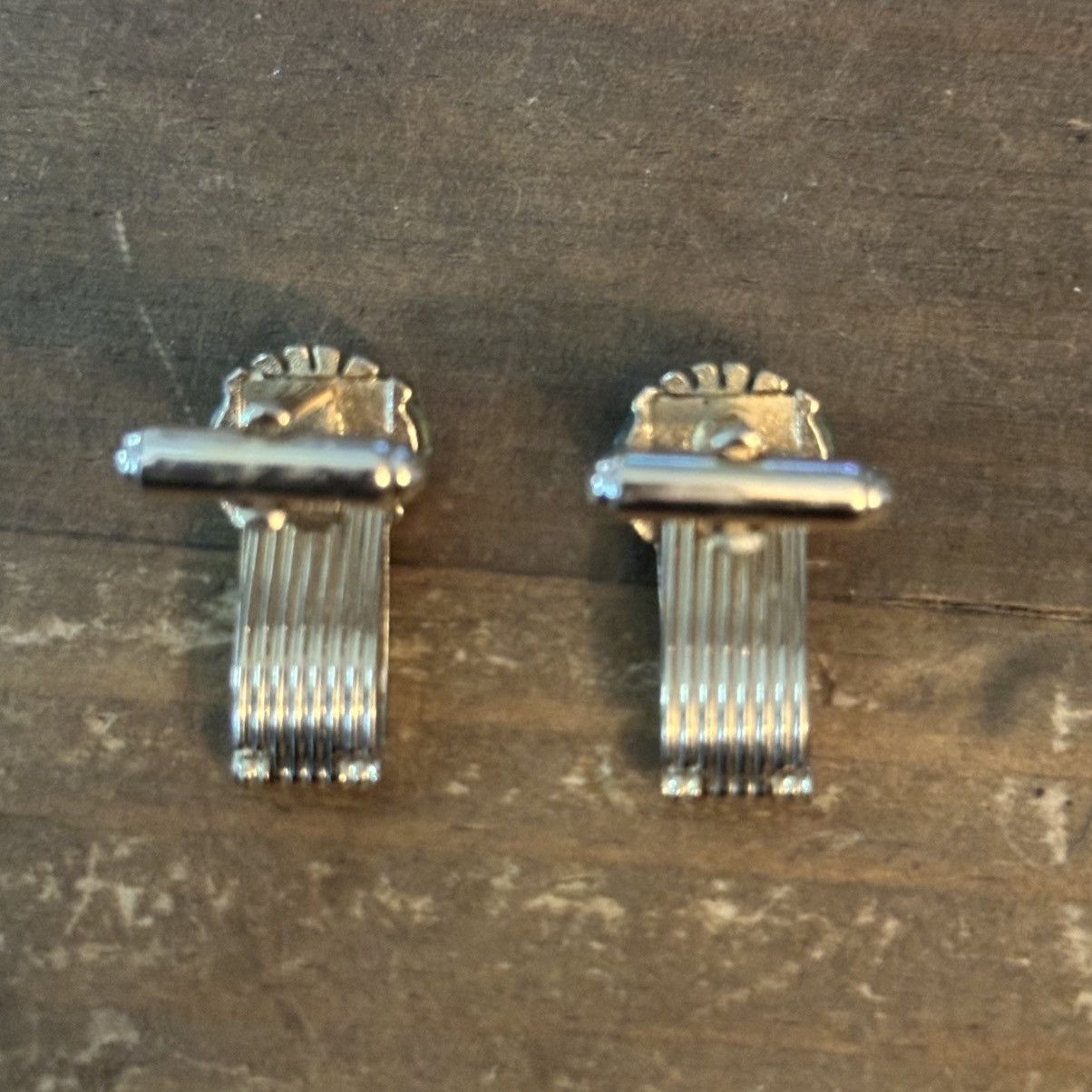 Other Gold tone moss agate cuff links Size ONE SIZE - 4 Thumbnail