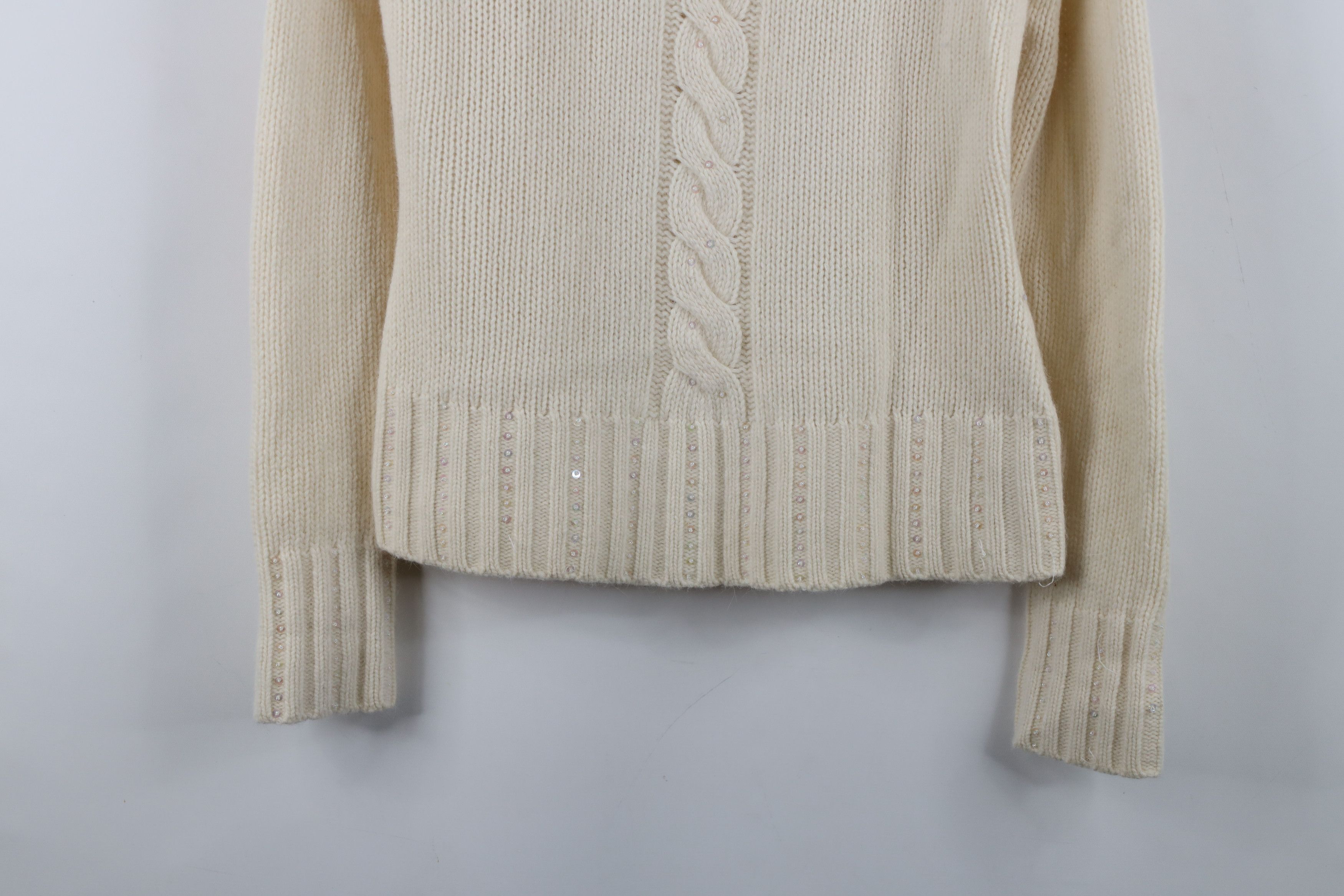 Vintage Vintage 90s Streetwear Rabbit Hair Knit Turtleneck Sweater Size M / US 6-8 / IT 42-44 - 3 Thumbnail