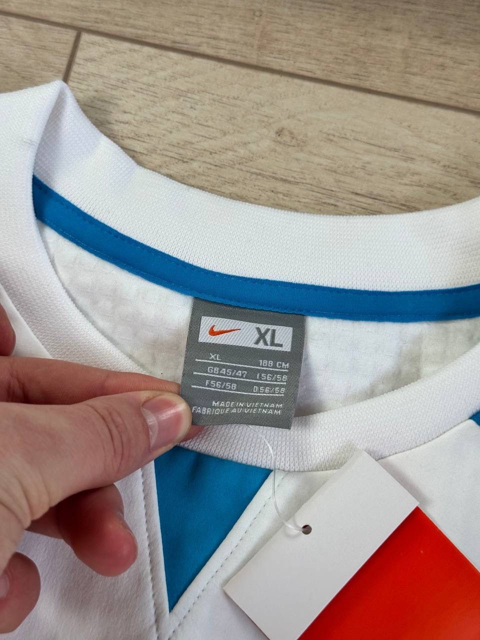 Nike NWT Vintage Total 90 T90 Training Jacket Top White Blue Size US XL / EU 56 / 4 - 3 Thumbnail