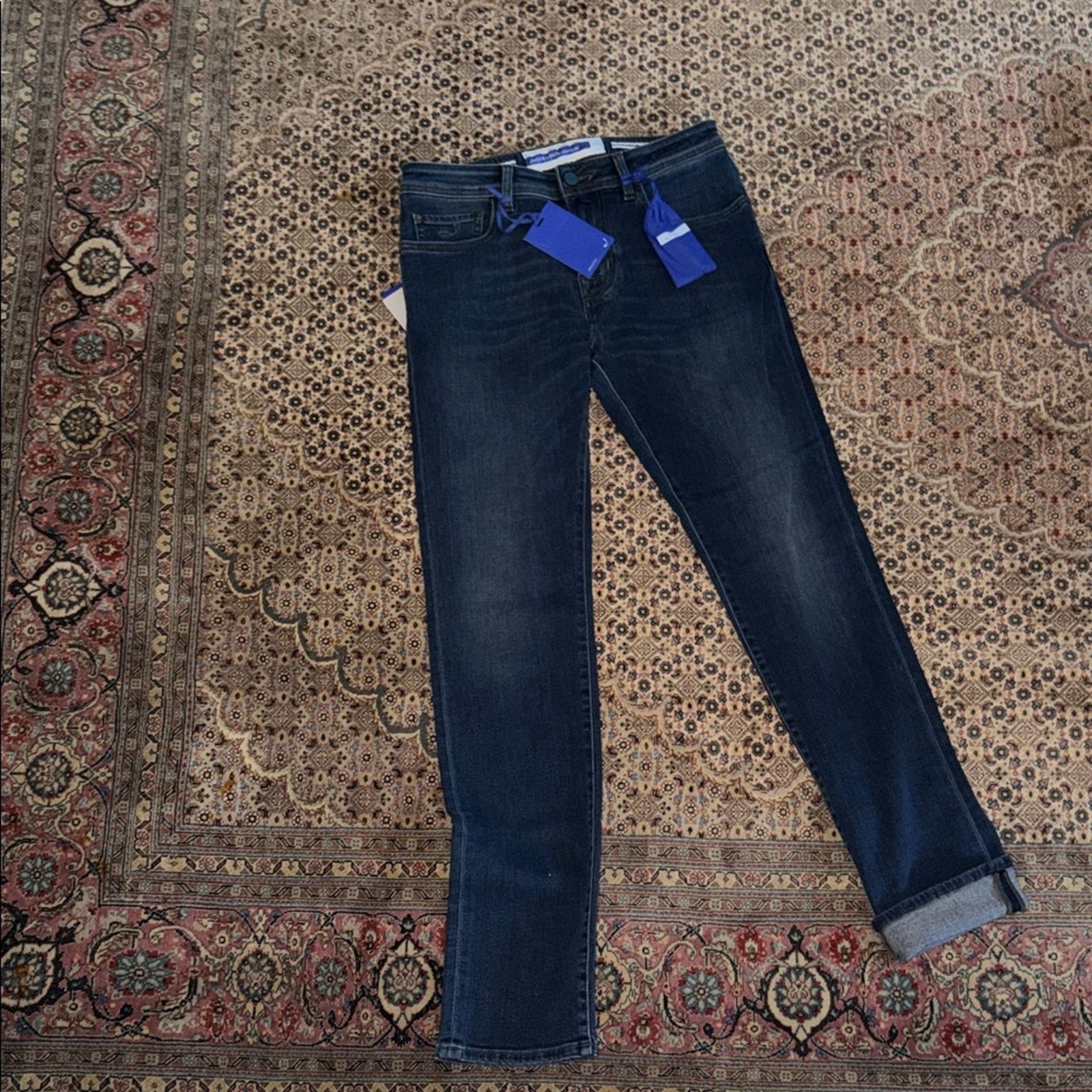 Jacob Cohen Jacob Cohen Men's Deep Indigo Slim Jeans Size 31 Size US 31 - 11 Thumbnail