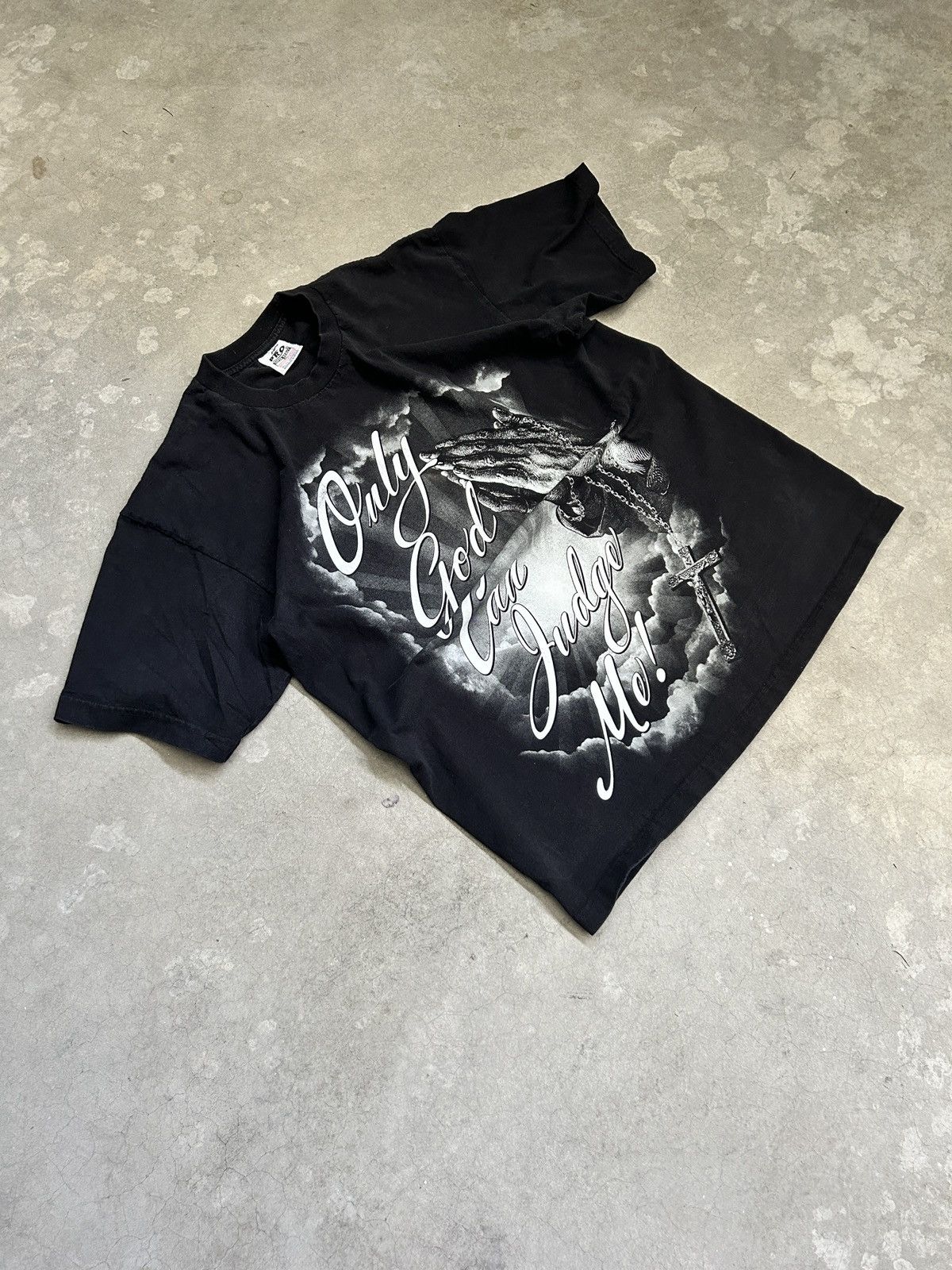 Other Vintage “Only God can Judge Me!” T-Shirt Size US XL / EU 56 / 4 - 3 Thumbnail