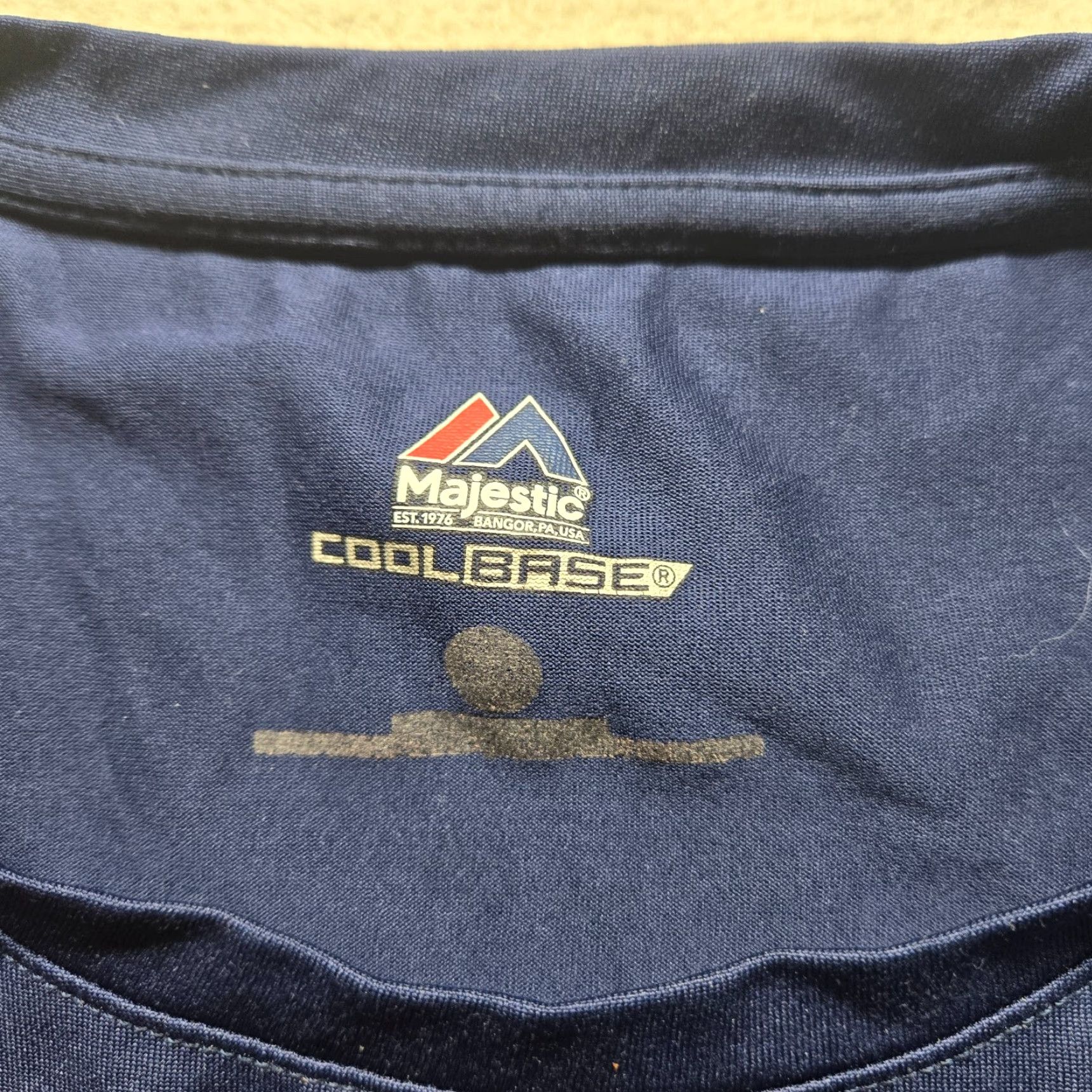 NFL Majestic Denver Broncos Shirt Blue Short Sleeve Logo NFL Adult Men 2XL XXL Size US XXL / EU 58 / 5 - 3 Thumbnail