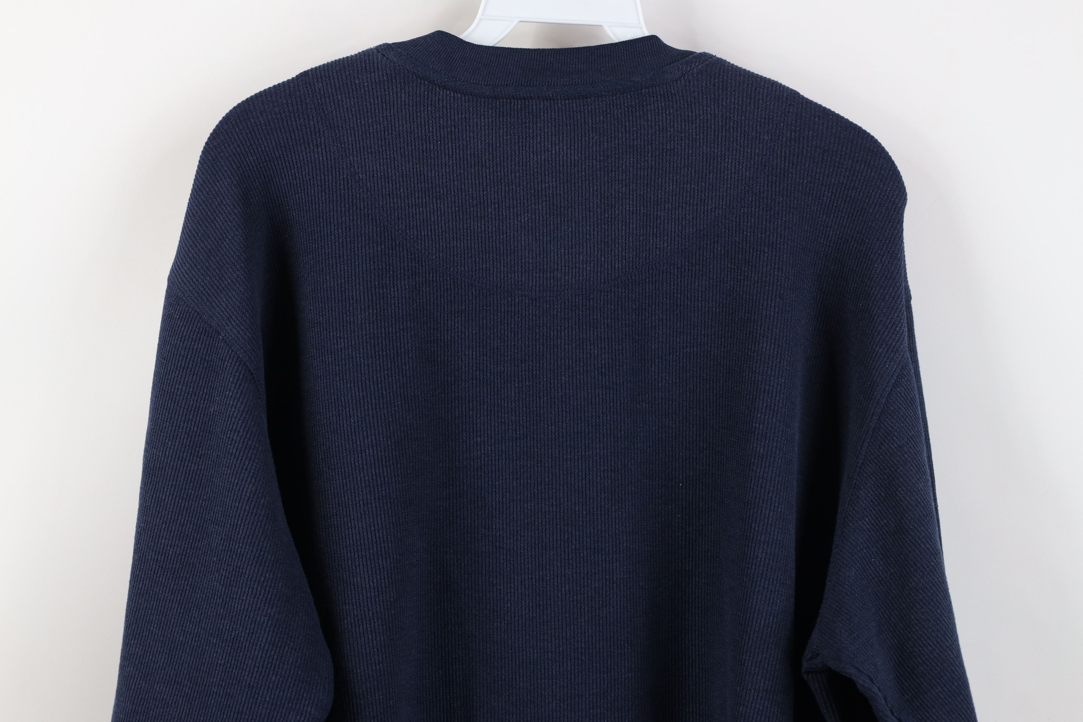 Vintage Vintage 90s Streetwear Thermal Ribbed Knit Henley T-Shirt Size US L / EU 52-54 / 3 - 11 Thumbnail