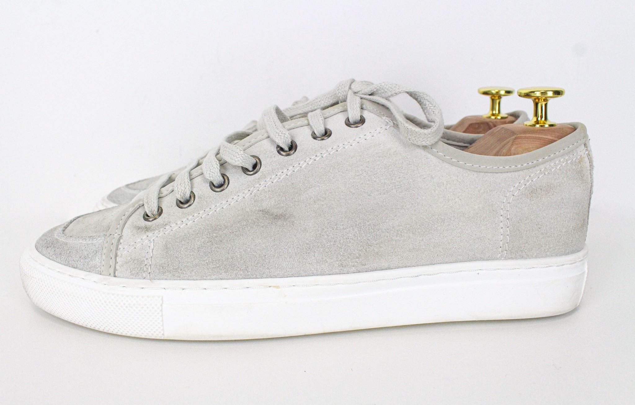 Suitsupply EU41 Grey Suede Laced Low-Top 72216 Size US 8 / EU 41 - 5 Thumbnail