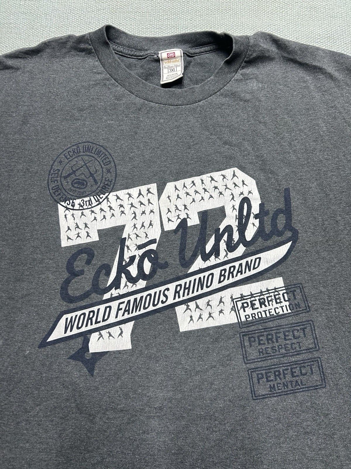 Vintage Ecko Unltd t shirt world famous rhino brand baggy y2k 3XL Size US XXL / EU 58 / 5 - 2 Thumbnail