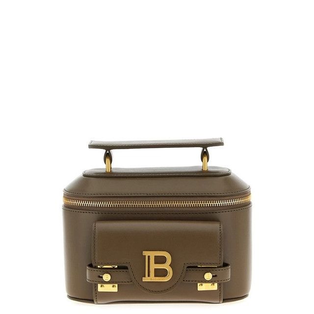 Balmain BALMAIN Small B-buzz Green Leather Top Handle Bag New Size ONE SIZE - 1 Thumbnail