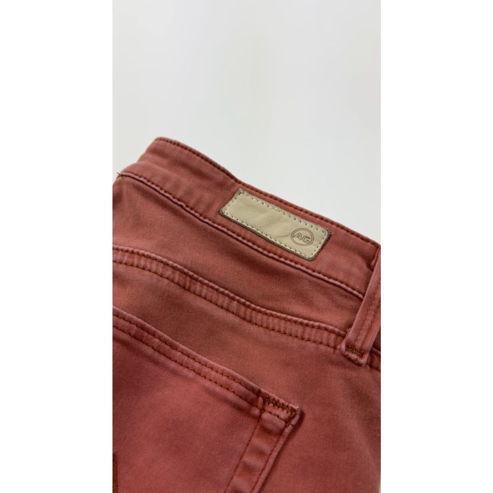 Vintage AG Adriano Goldschmied Jeans Womens 26 Red The High Rise Abby Ankle Skinny Size 26" / US 2 / IT 38 - 2 Thumbnail