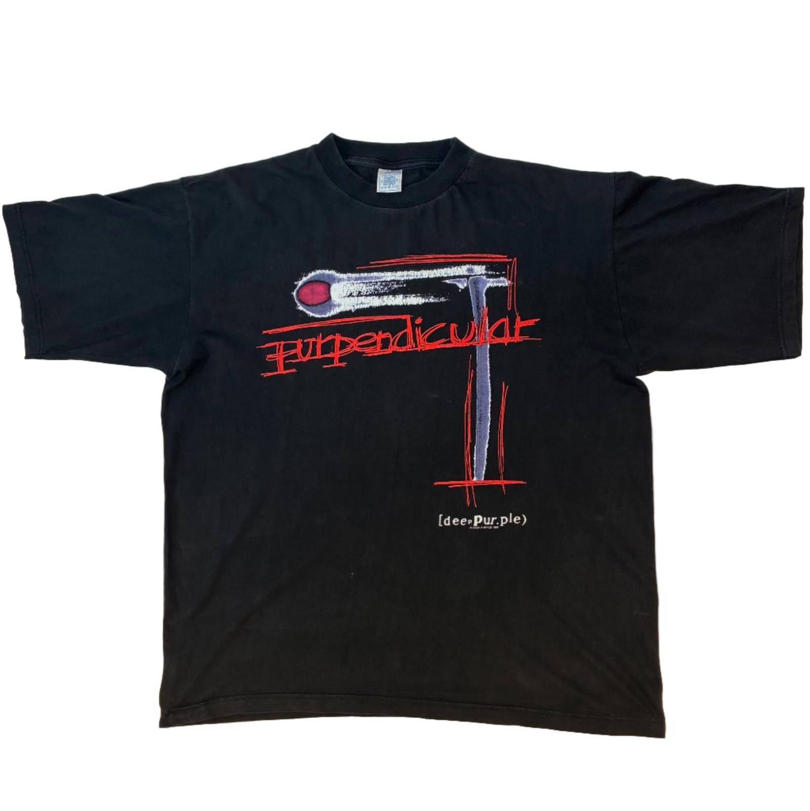 Other Vintage Deep Purple 1996 'Perpendicular Tour' T-Shirt Size US XL / EU 56 / 4 - 1 Thumbnail