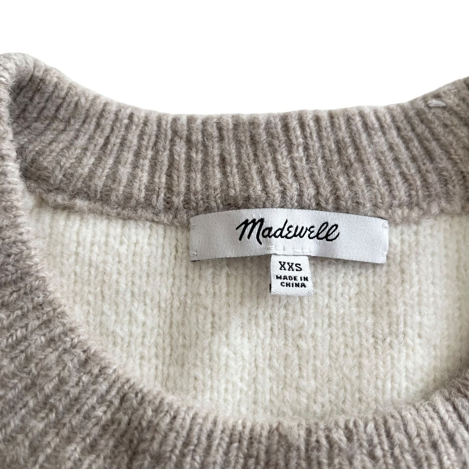 Madewell Madewell Fair Isle Markham Pullover Wool Alpaca Sweater Size XXS / US 00 / IT 34 - 5 Thumbnail