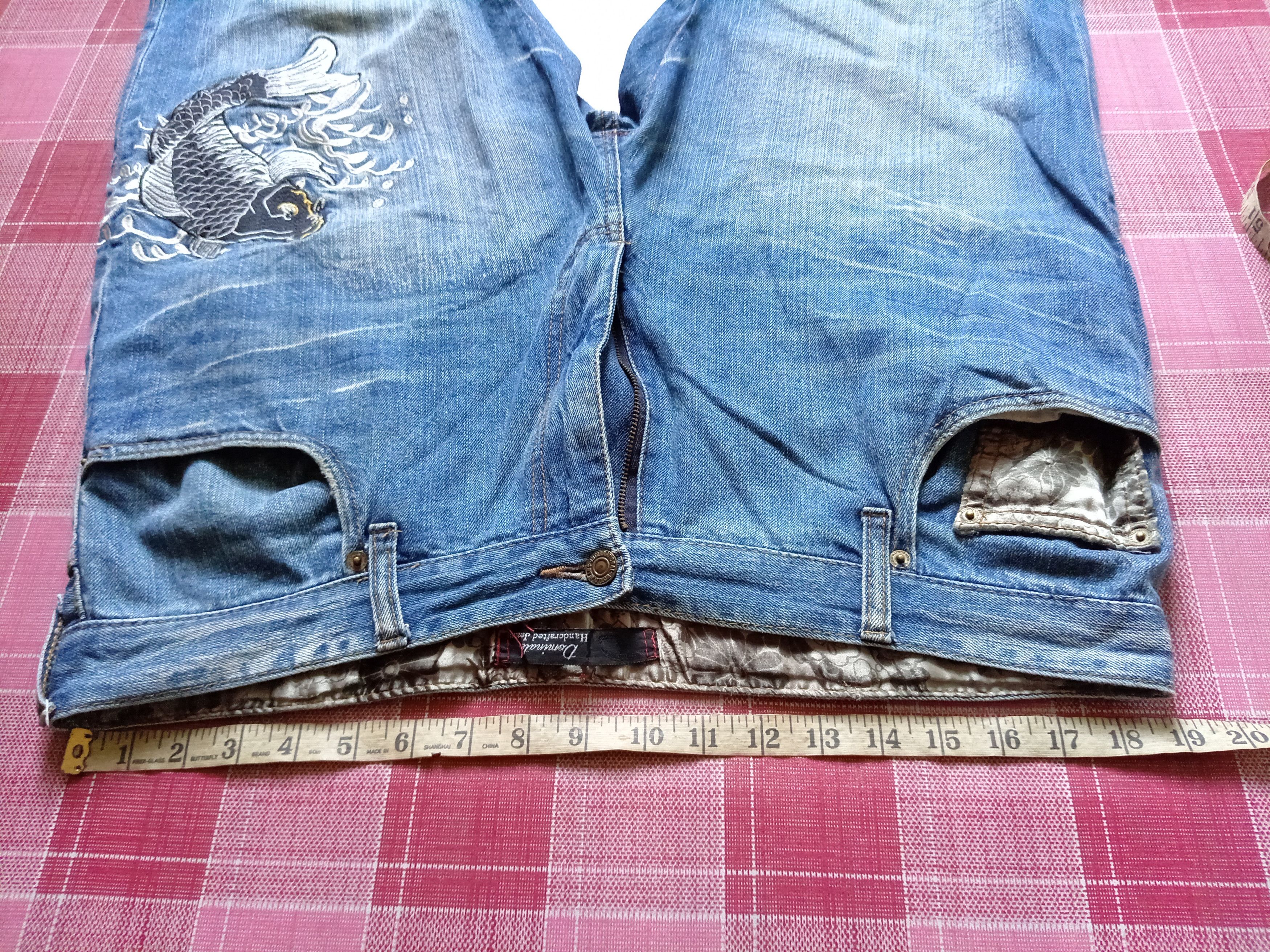 Hysteric Glamour × If Six Was Nine × Japanese Brand dominate koi embroidered denim multi pocket jeans Size US 38 / EU 54 - 12 Thumbnail