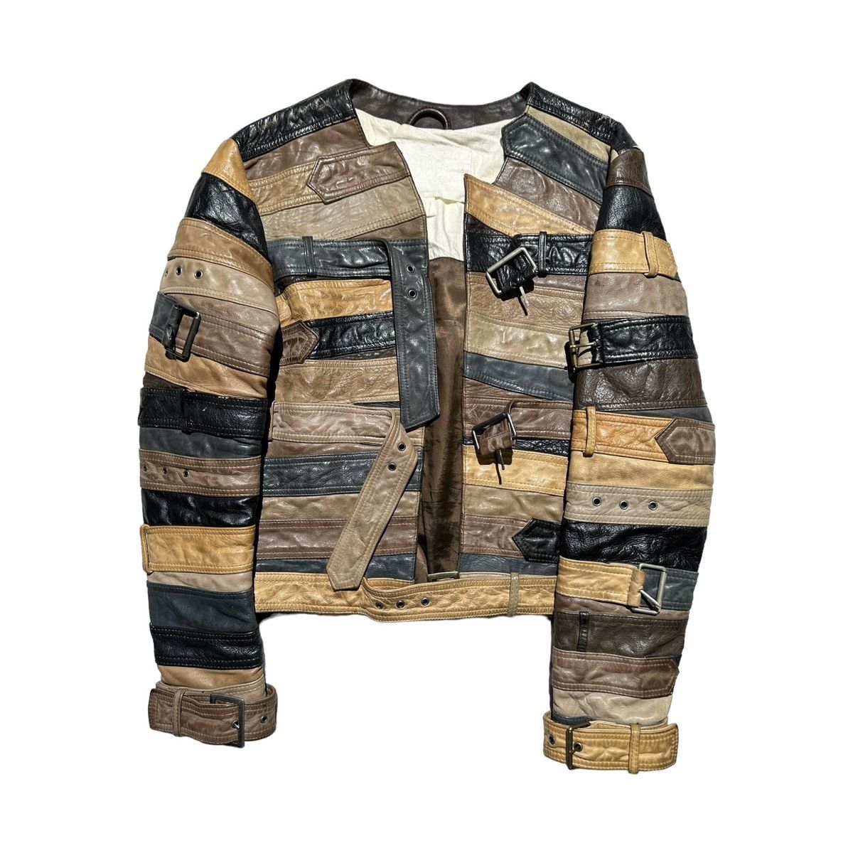 Maison Margiela Iconic Belted leather jacket Size US M / EU 48-50 / 2 - 1 Thumbnail