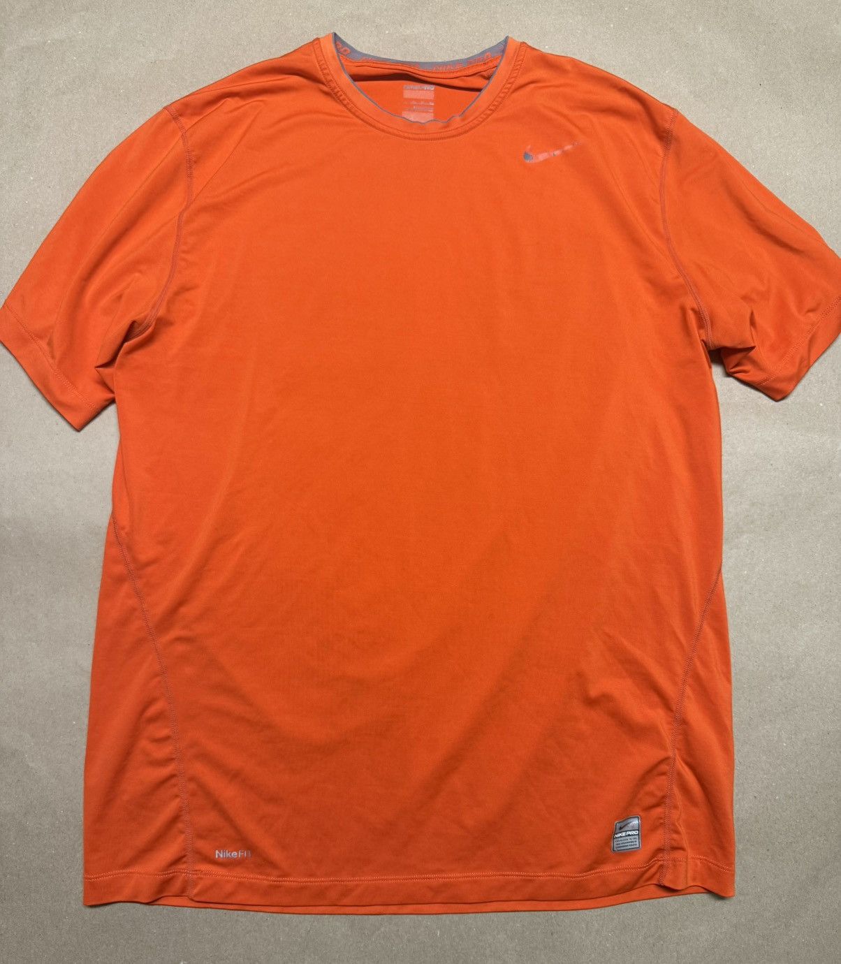 Nike Nike Pro DriFit Orange Workout T Shirt Rare Extra Large XL! Size US XL / EU 56 / 4 - 1 Thumbnail