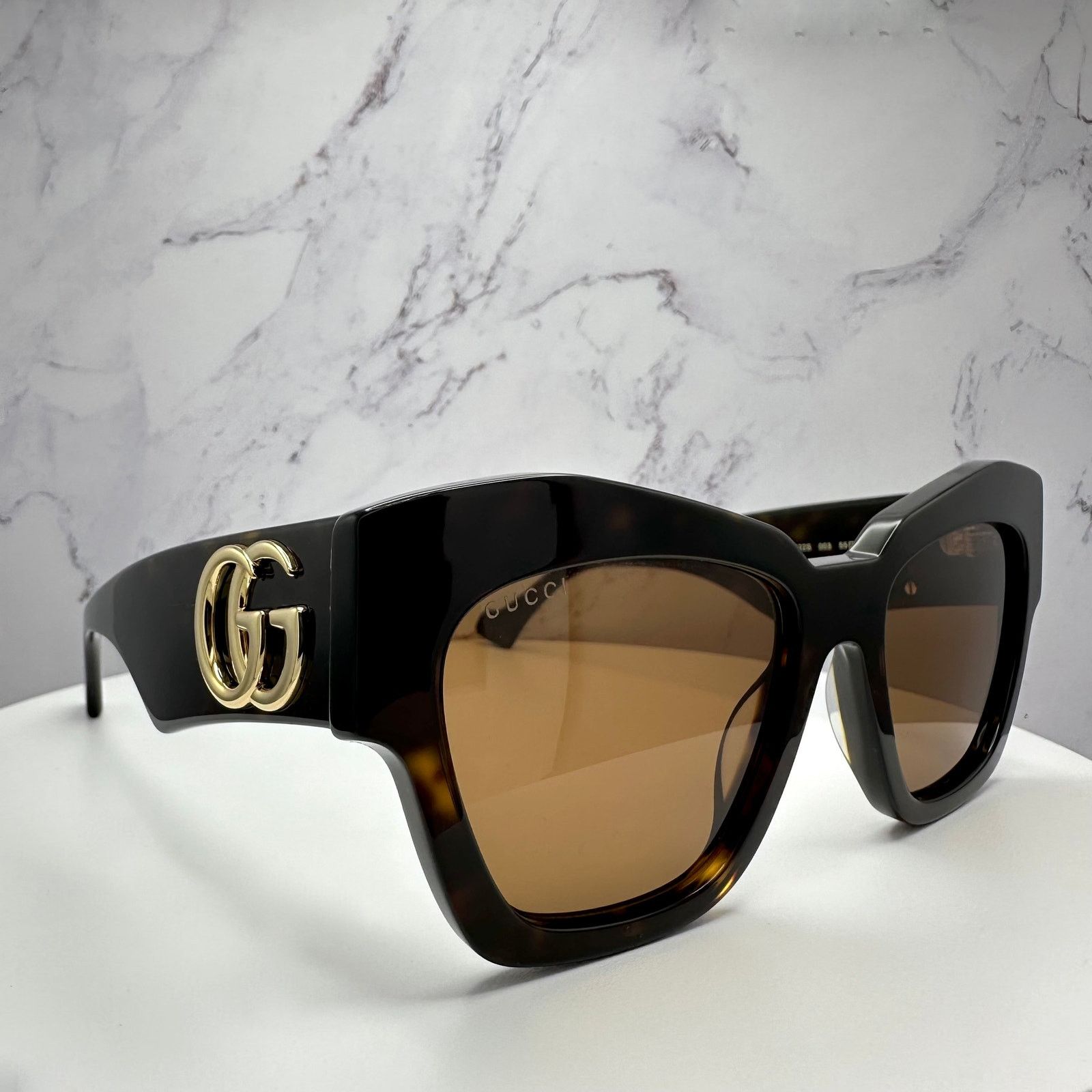 Gucci New Gucci Sunglasses Brown Size ONE SIZE - 16 Thumbnail