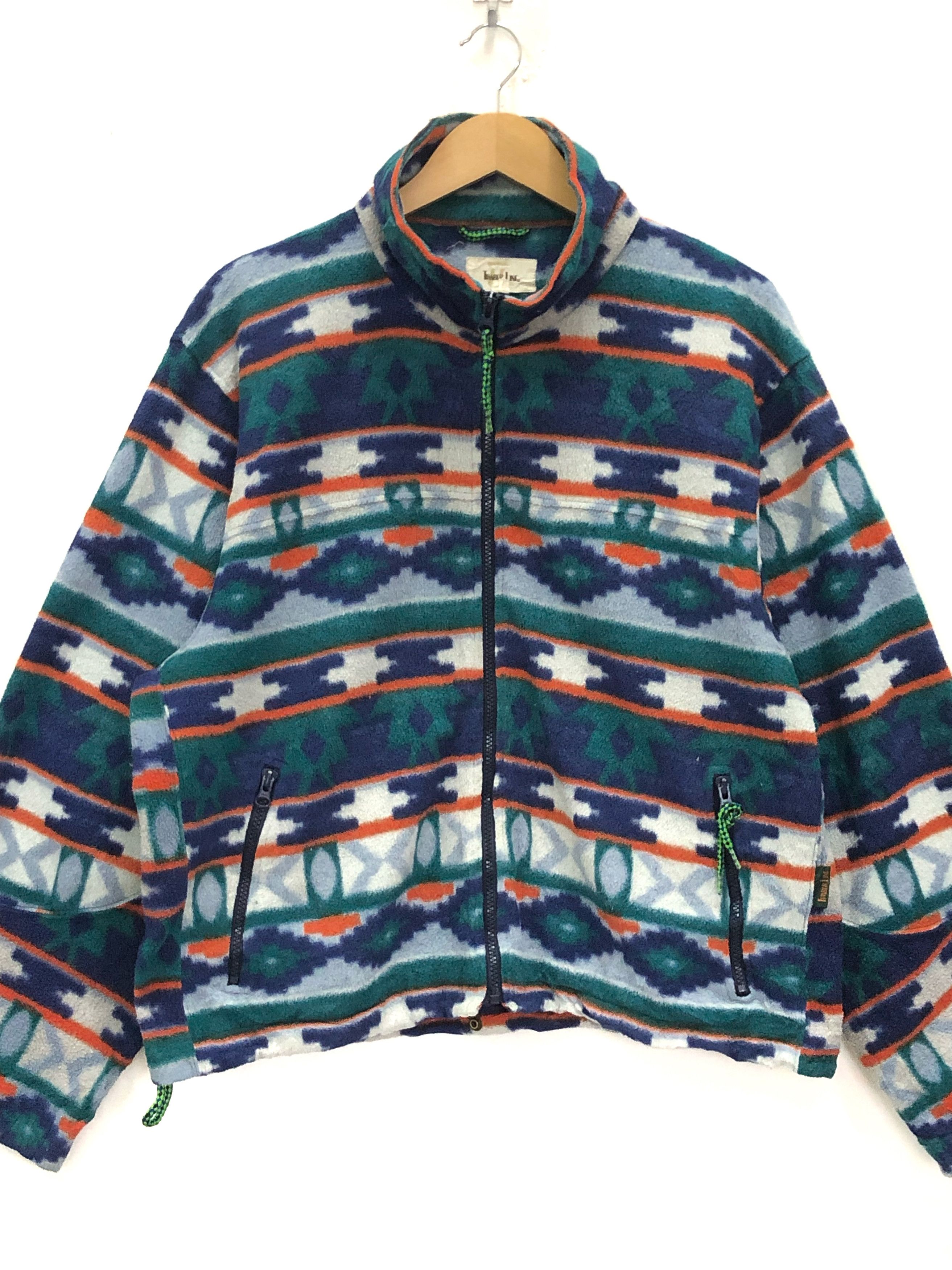 Vintage VINTAGE 90’S TIMBER LINE PRINTED FLEECE JACKET Size US L / EU 52-54 / 3 - 4 Thumbnail