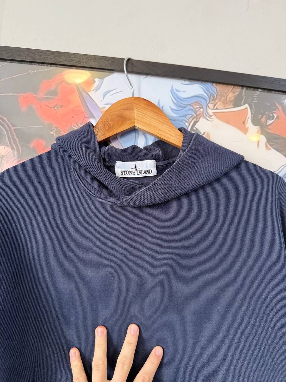 Stone Island Vintage blue Stone Island Hoodie Size US L / EU 52-54 / 3 - 11 Thumbnail
