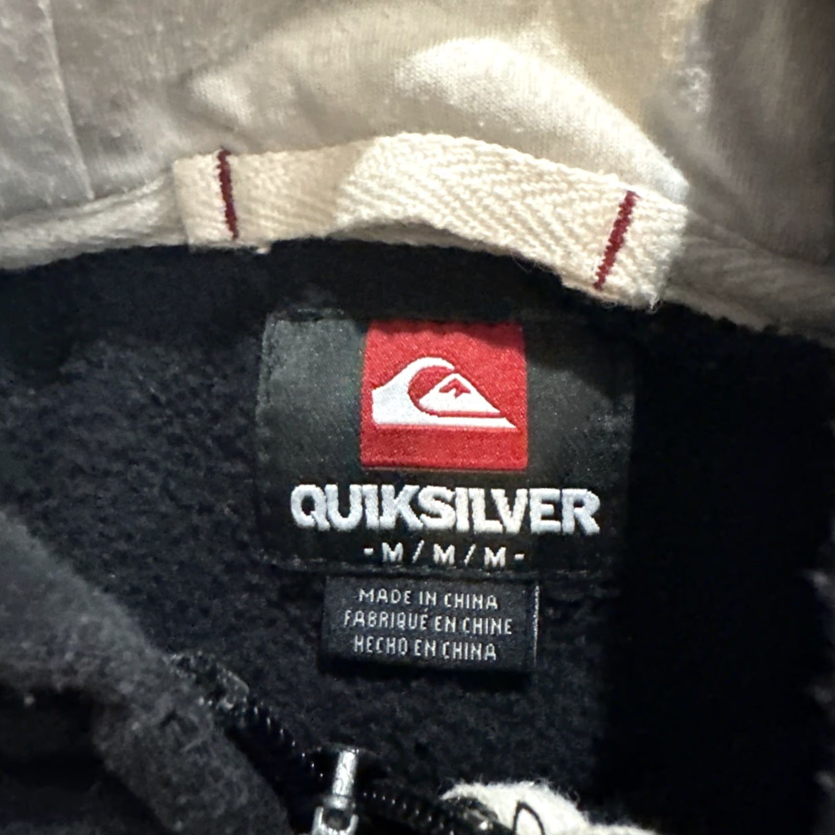 Quiksilver VINTAGE Quiksilver Hoodie Black Medium Grunge Surf Skate Full Zip Y2K Cyber Size US M / EU 48-50 / 2 - 5 Thumbnail