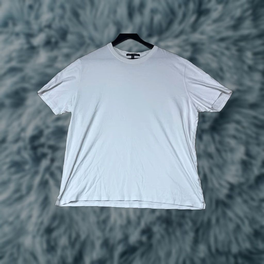 Vintage Robert Barakett T Shirt Orion White Pima Cotton Short Sleeve Mens 2XL White Cowboy Western Tagless Crew Neck Size US XXL / EU 58 / 5 - 1 Thumbnail