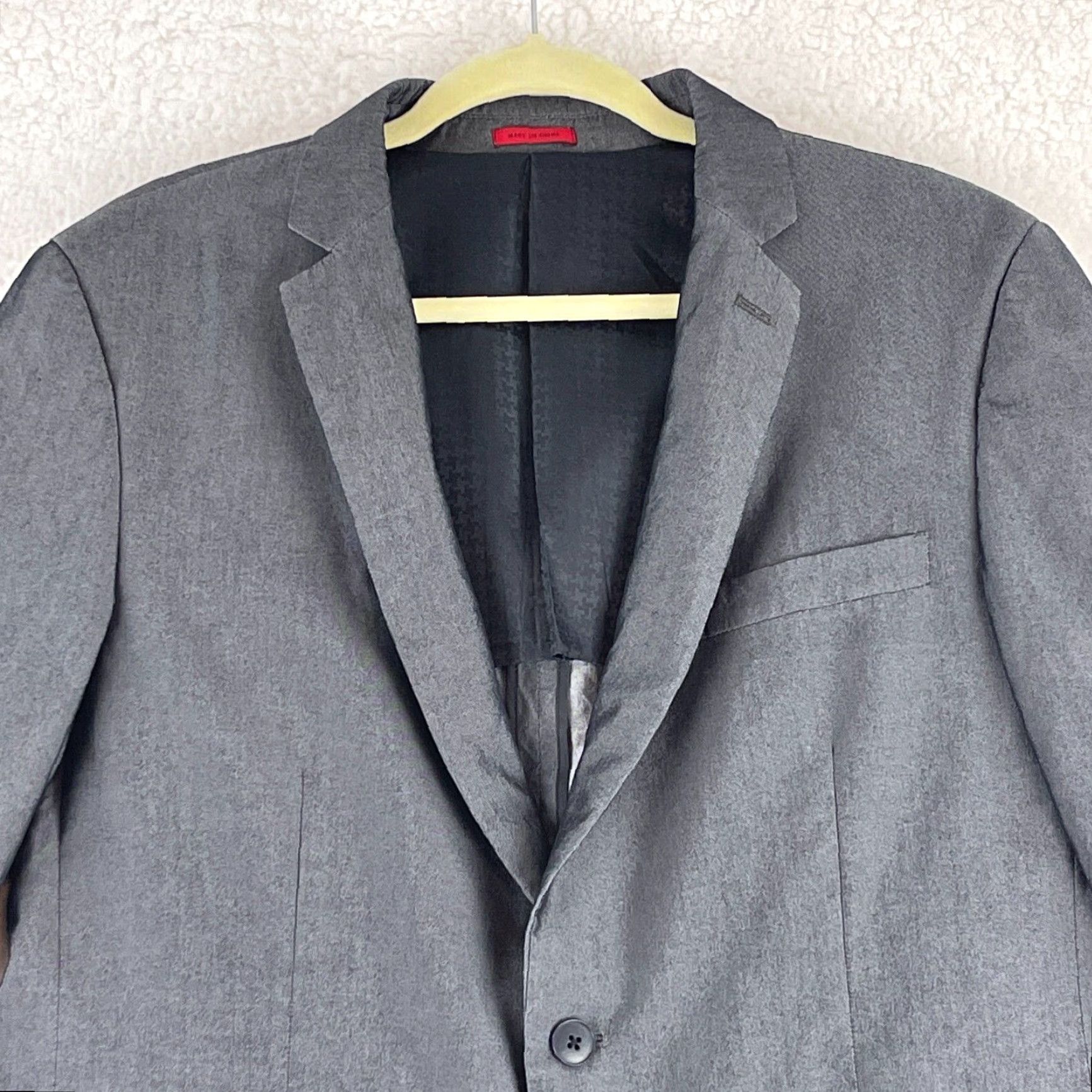 John Varvatos John Varvatos Dwell Blazer Jacket Mens 42R Gray Cotton Rayon Button 2 Button Solid 2-Button Blazer Jacket Men’s Gray Like New Size 42R - 3 Thumbnail