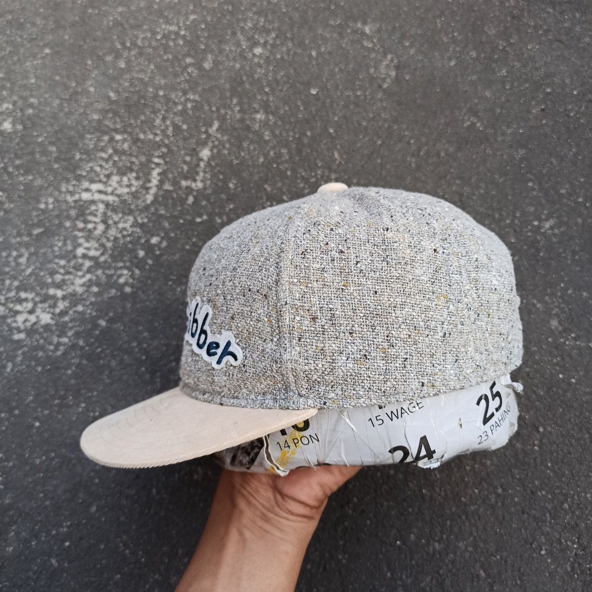 Japanese Brand Unique materials. Snapbacl The sibber hat by ungrid Size 38 - 4 Thumbnail