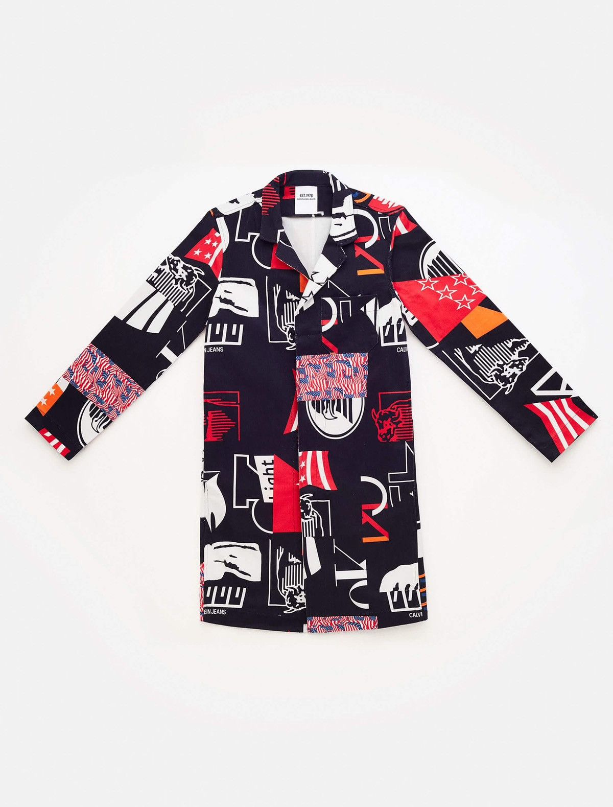 Calvin Klein 205W39NYC × Raf Simons Calvin Klein Est 1978 by RAF Simons Denim Trench Coat Size US XL / EU 56 / 4 - 1 Thumbnail