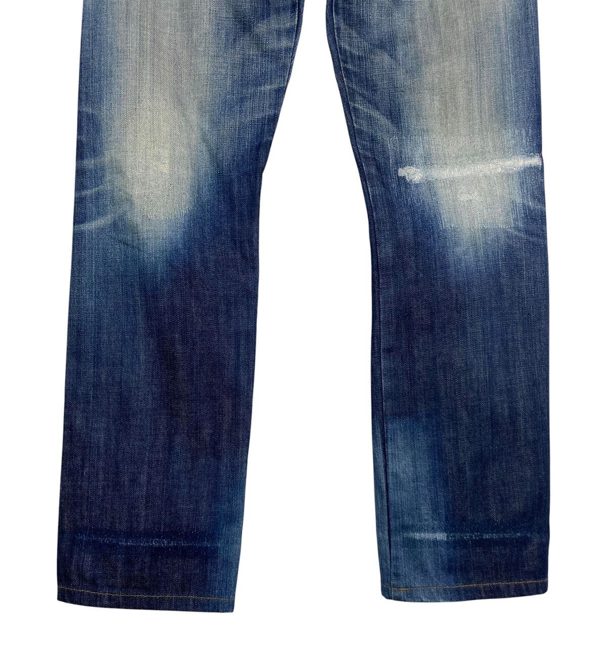Marithe + Francois Girbaud Marithé François Girbaud Crossed Red Enamel Tape Denim Jeans Size US 30 / EU 46 - 14 Thumbnail