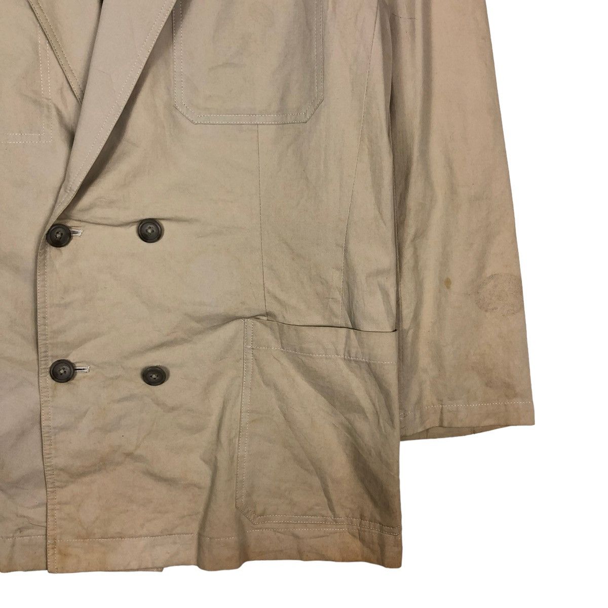 Yohji Yamamoto 🔥VINTAGE Y’S FOR MEN CHORE JACKET DOUBLE BREAST Size US S / EU 44-46 / 1 - 5 Thumbnail