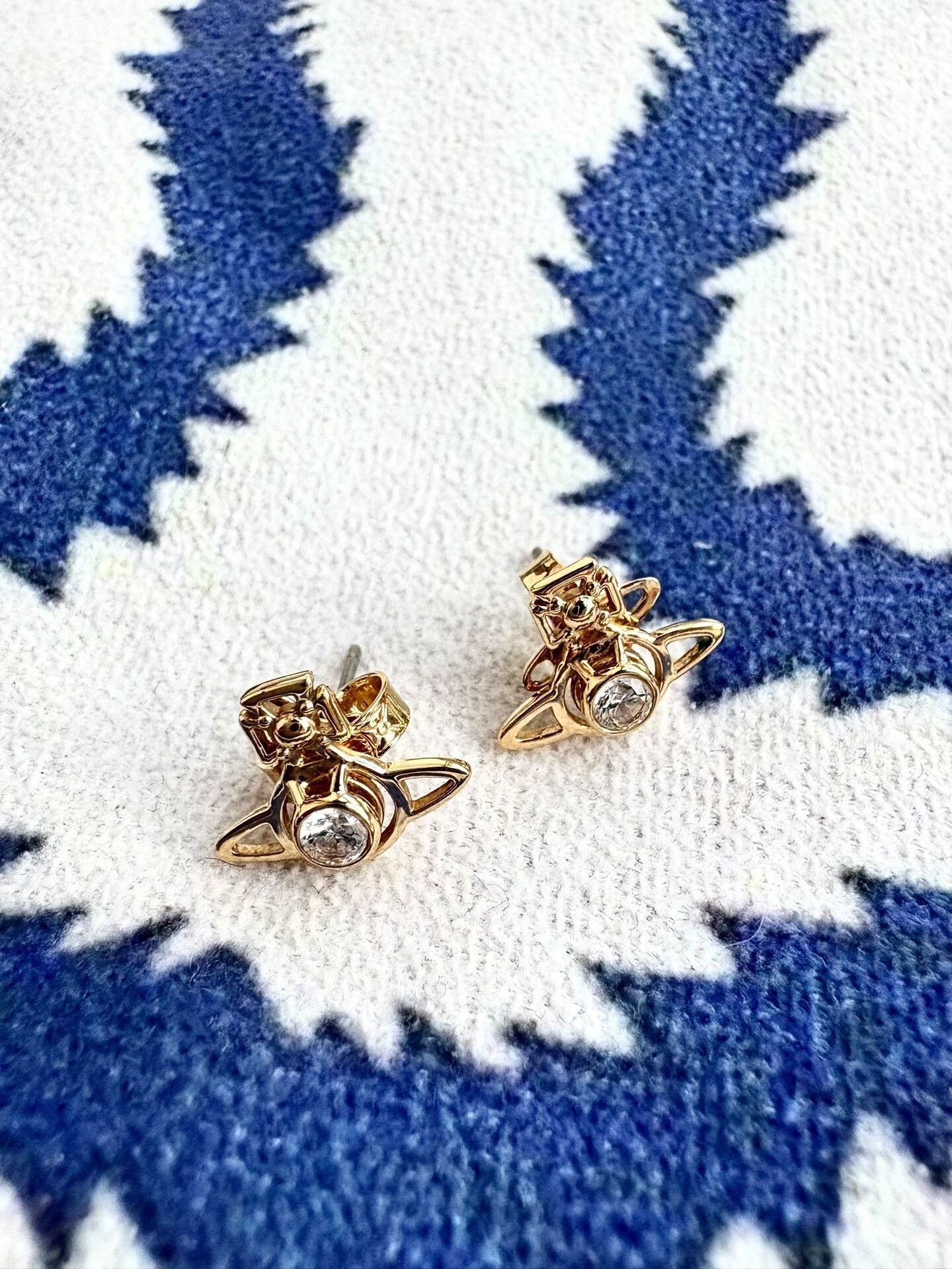 Vivienne Westwood vivienne westwood gold saturn stud earrings Size ONE SIZE - 1 Thumbnail