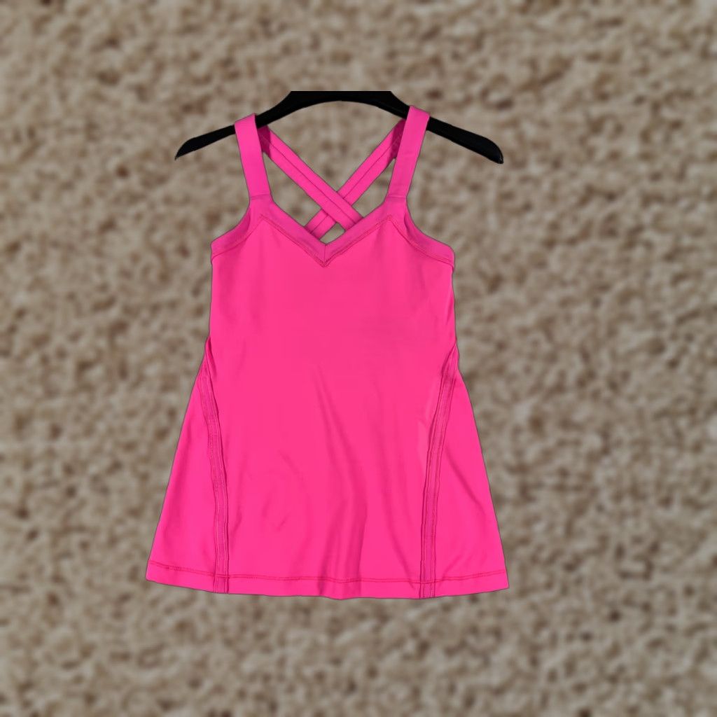 Lululemon Lululemon Shirt Women Pink Mile A Minute Tank Run Jersey Luxtreme W1B87S Sleeveless Racerback V-Neck Casual Shirt, 2, Regular, Pink, Women's Tank Size XS / US 0-2 / IT 36-38 - 1 Thumbnail