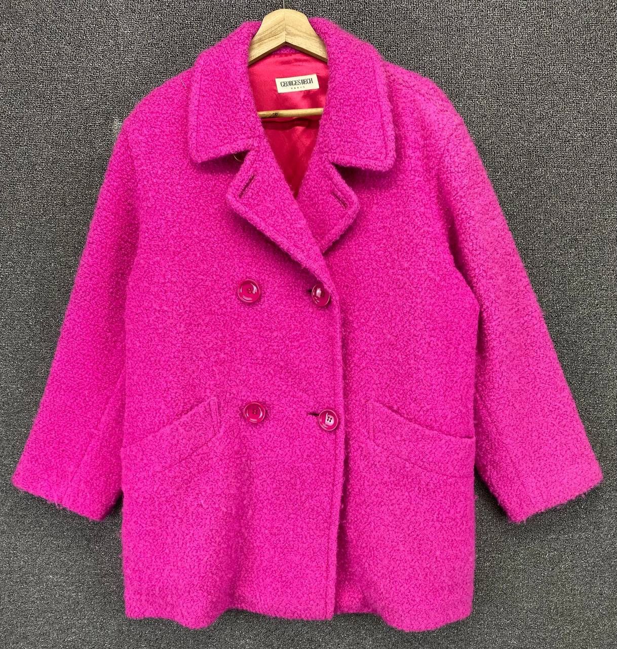 George Vintage George Rech Paris Wool Coat Jacket Size L / US 10 / IT 46 - 1 Thumbnail