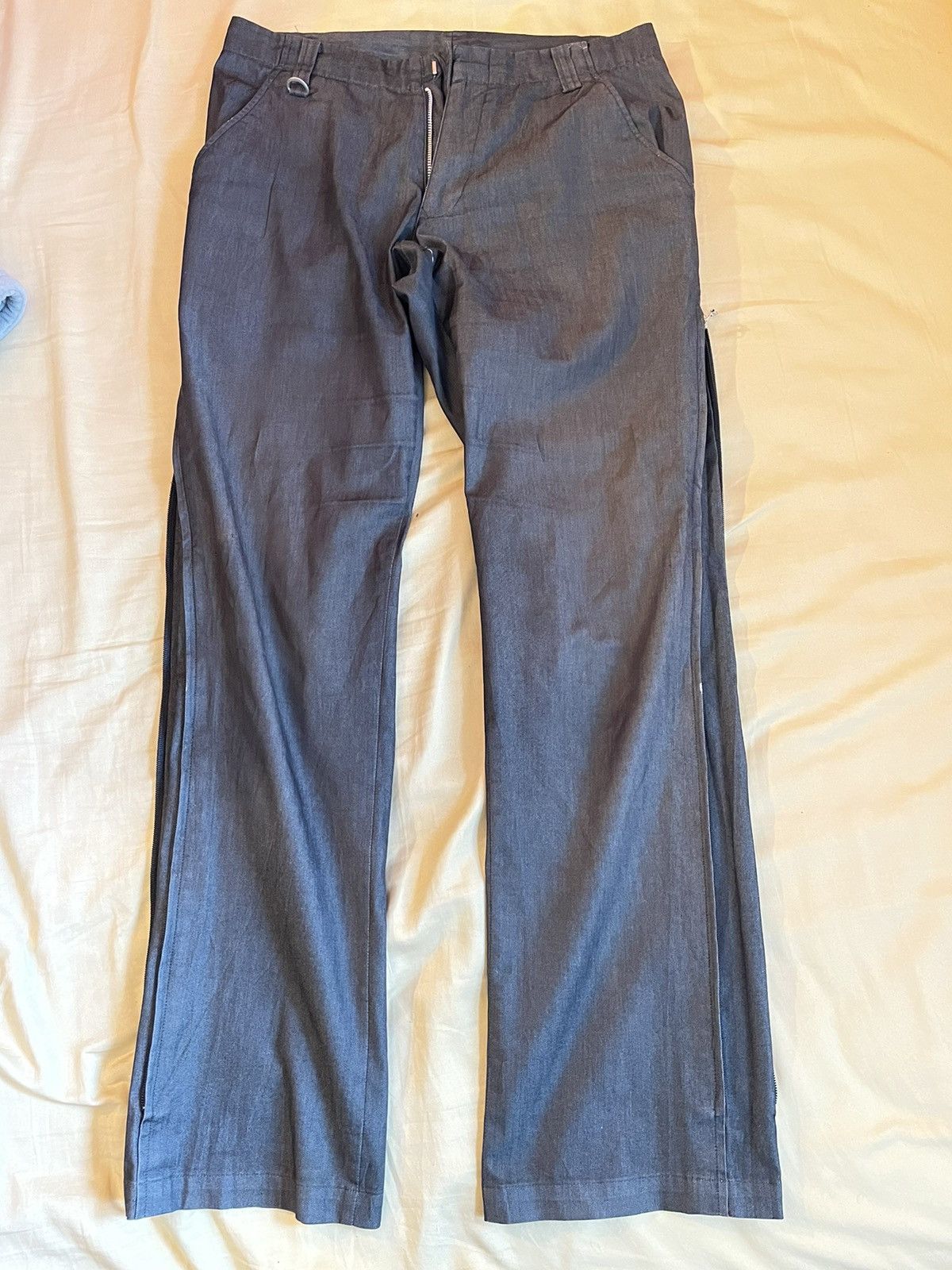image of Archival Clothing x Gaultier Homme Objet Vintage Jpg Homme Object Zipper Pants in Black (Size 32)