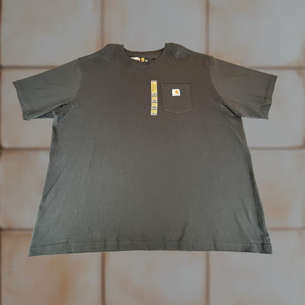 Carhartt Carhartt Mens K87 Shirt 3XL Black Short Sleeve Pocket Original Fit Workwear Crew Neck (Jersey) Mens Size US XXL / EU 58 / 5 - 1 Thumbnail