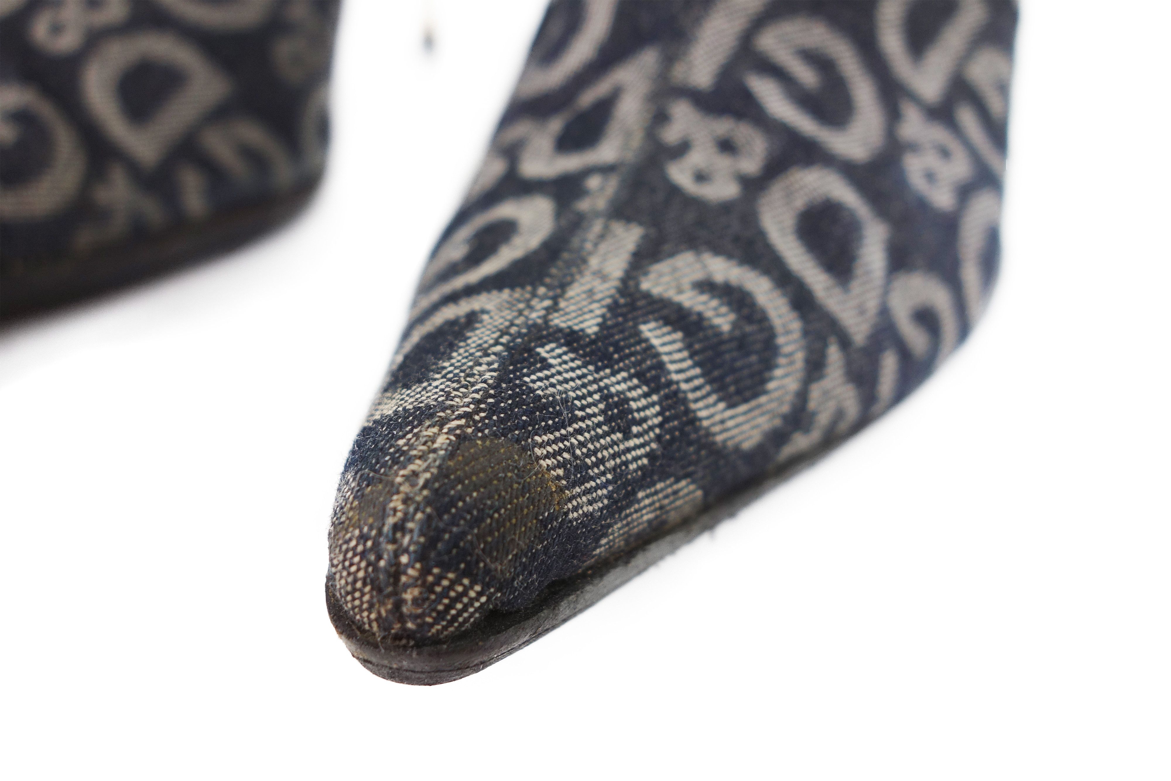 Dolce & Gabbana Dolce & Gabbana DG Denim Logo Ankle Boots Stiletto Size US 8 / IT 38 - 10 Thumbnail