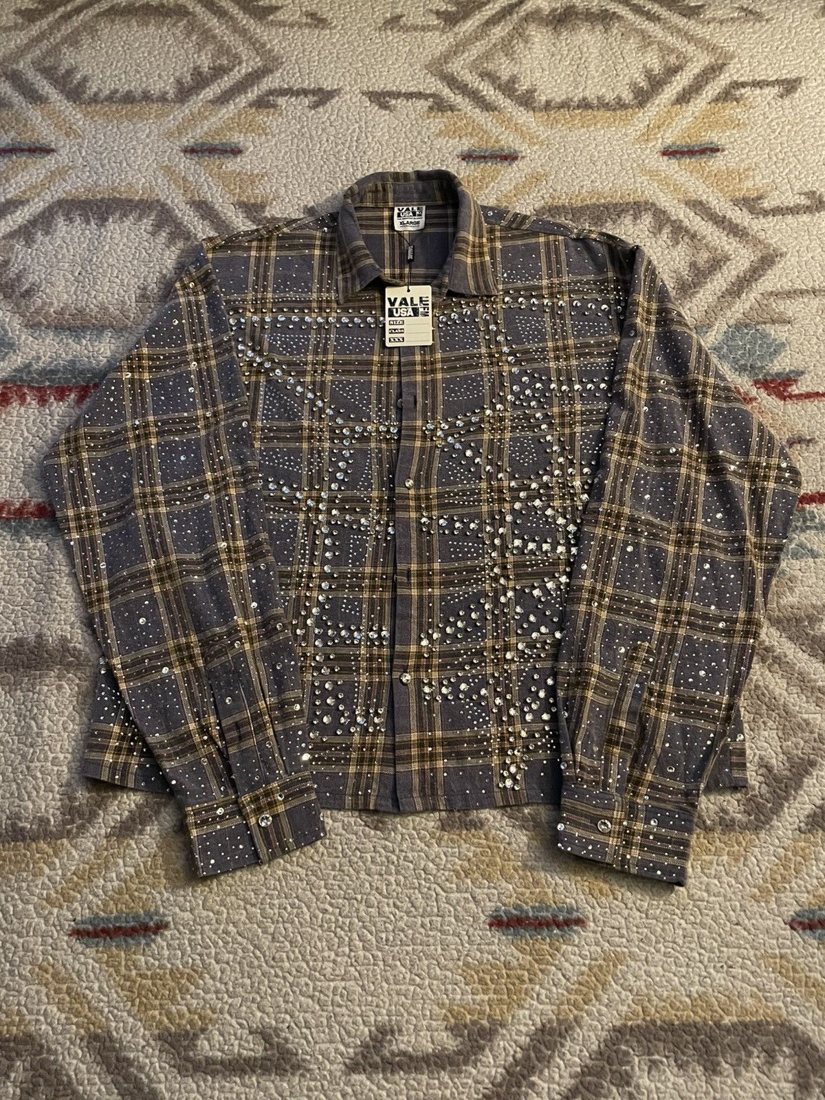 Vale Vale Forever Moonlight Rhinestone Flannel | Grailed