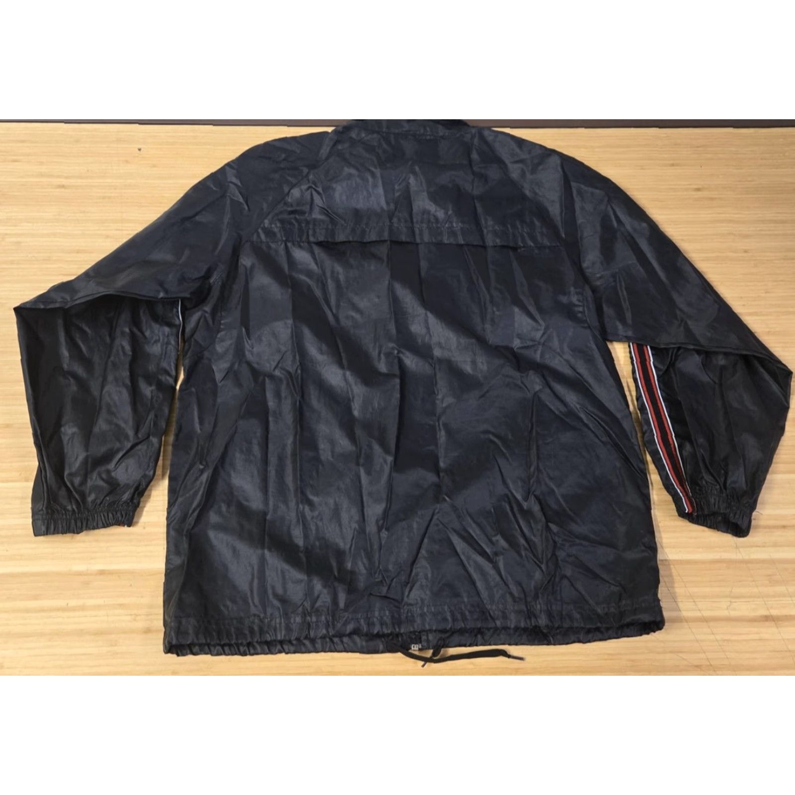 Nike Nike Jacket Mens XL Black Full Zip Windbreaker Track Stripe Sleeve Athletic Size US XL / EU 56 / 4 - 6 Thumbnail