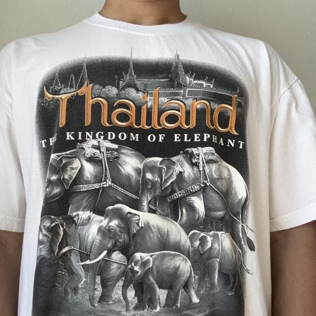 Vintage Vintage Joligolf Thailand 2000s Graphics White Tee Shirt Size US XL / EU 56 / 4 - 3 Thumbnail