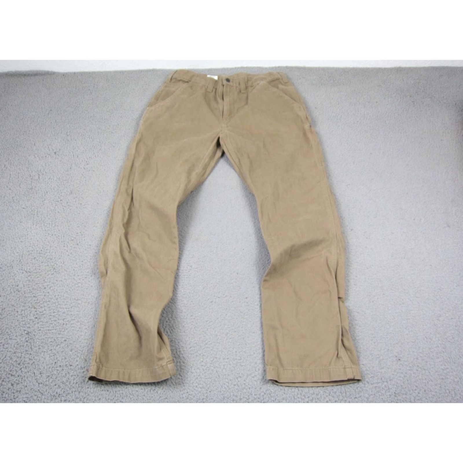 Carhartt Carhartt Pants Mens 36x34 Brown Relaxed Fit Straight Twill Workwear Pants Size US 36 / EU 52 - 5 Thumbnail