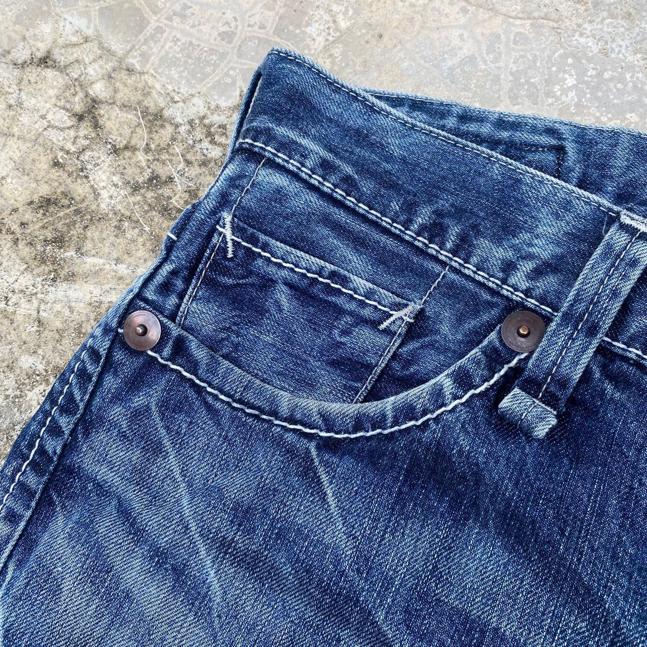Japanese Brand Vintage Blue Way Garments Flare Denim Size US 33 - 14 Thumbnail