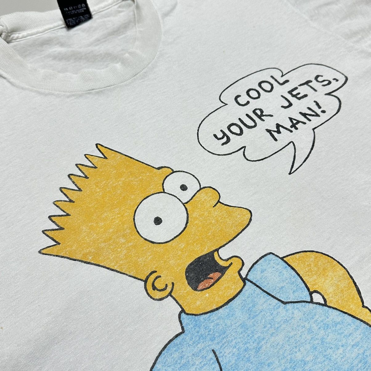 The Simpsons Vintage thrashed distressed THE SIMPSONS 1990 bart t-shirt Size US XL / EU 56 / 4 - 3 Thumbnail