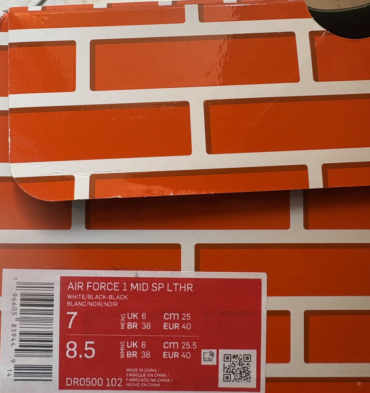 Off-White Nike Air Force 1 Mid SP Off-White Grim Reaper Size US 7 / EU 40 - 11 Thumbnail