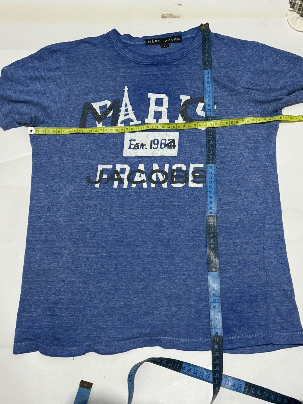 Marc Jacobs × Marc by Marc Jacobs × Vintage Vintage 80s Marc Jacobs France Tees Size US M / EU 48-50 / 2 - 11 Thumbnail