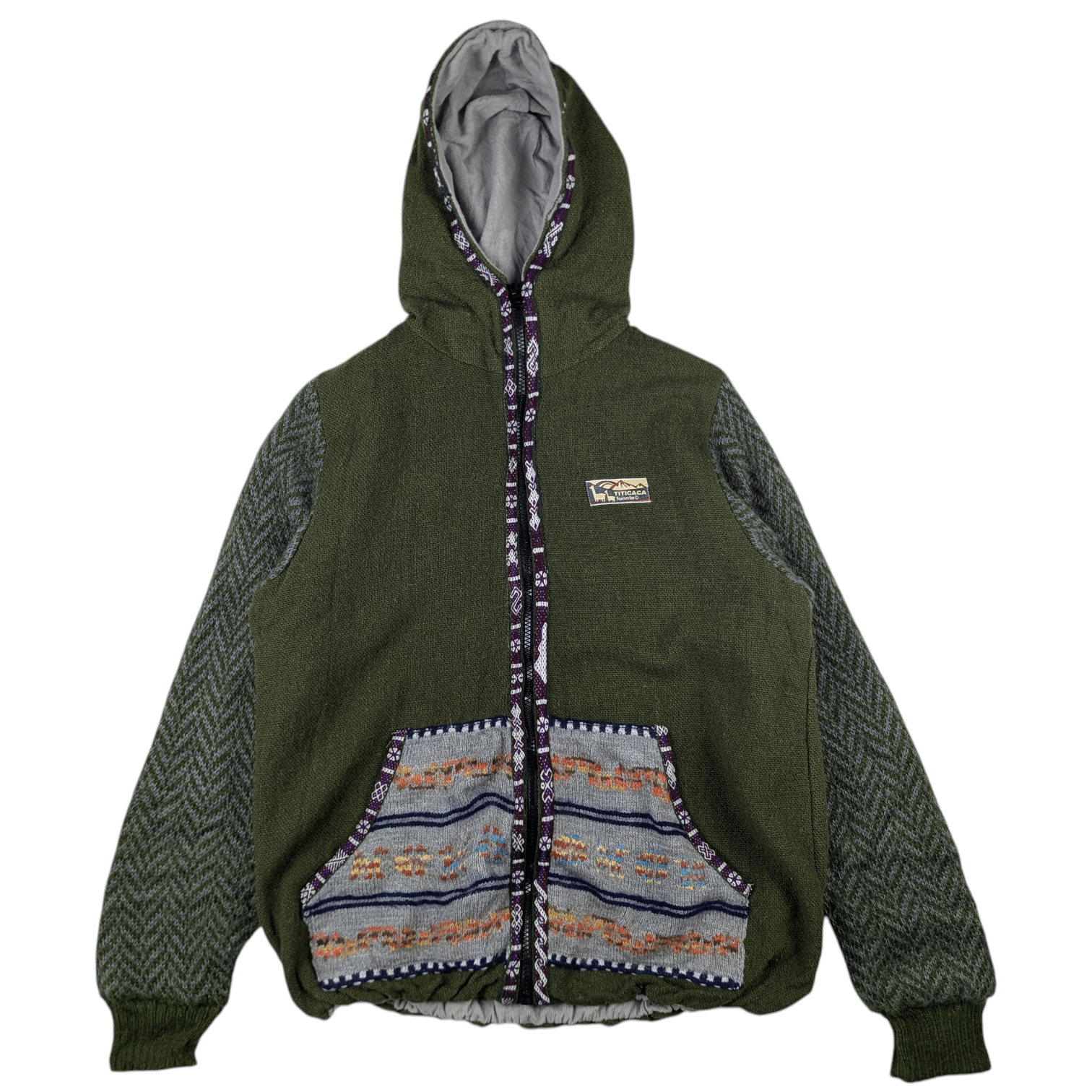 Japanese Brand TITICACA Multicolor Christmas Thanksgiving Wool Knit Hoodie Size US S / EU 44-46 / 1 - 4 Thumbnail