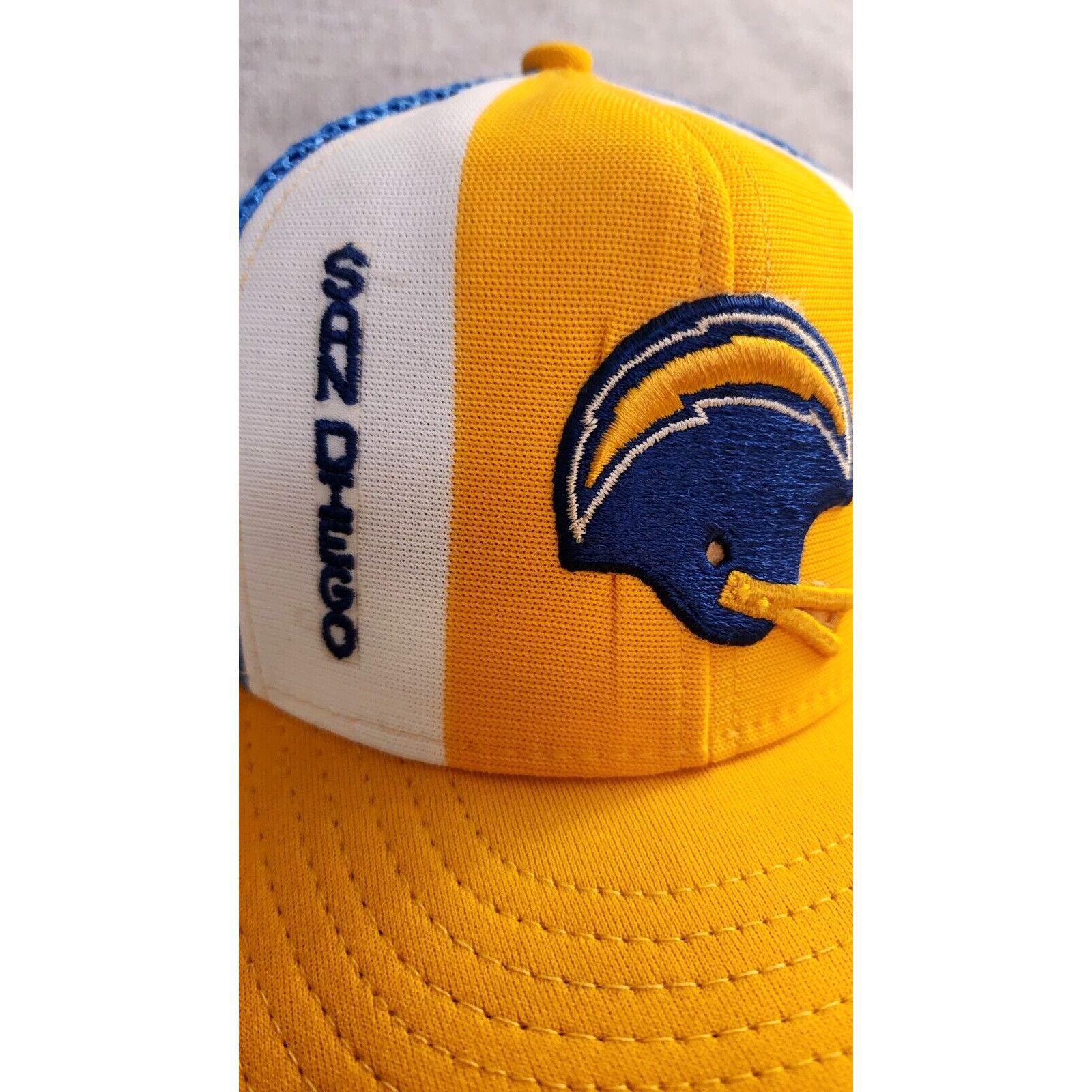 NFL VINTAGE San Diego Chargers AJD NFL 1980s Lucky Stripes Hat Size ONE SIZE - 6 Thumbnail
