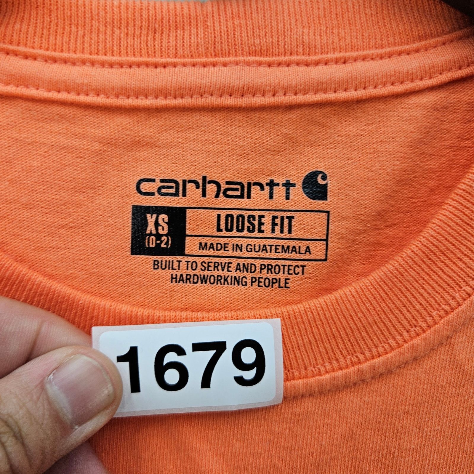 Carhartt CARHARTT XS LOOSE FIT HEAVY DUTY TSHIRT ORANGE LIGHTLY USED Size US XS / EU 42 / 0 - 4 Thumbnail