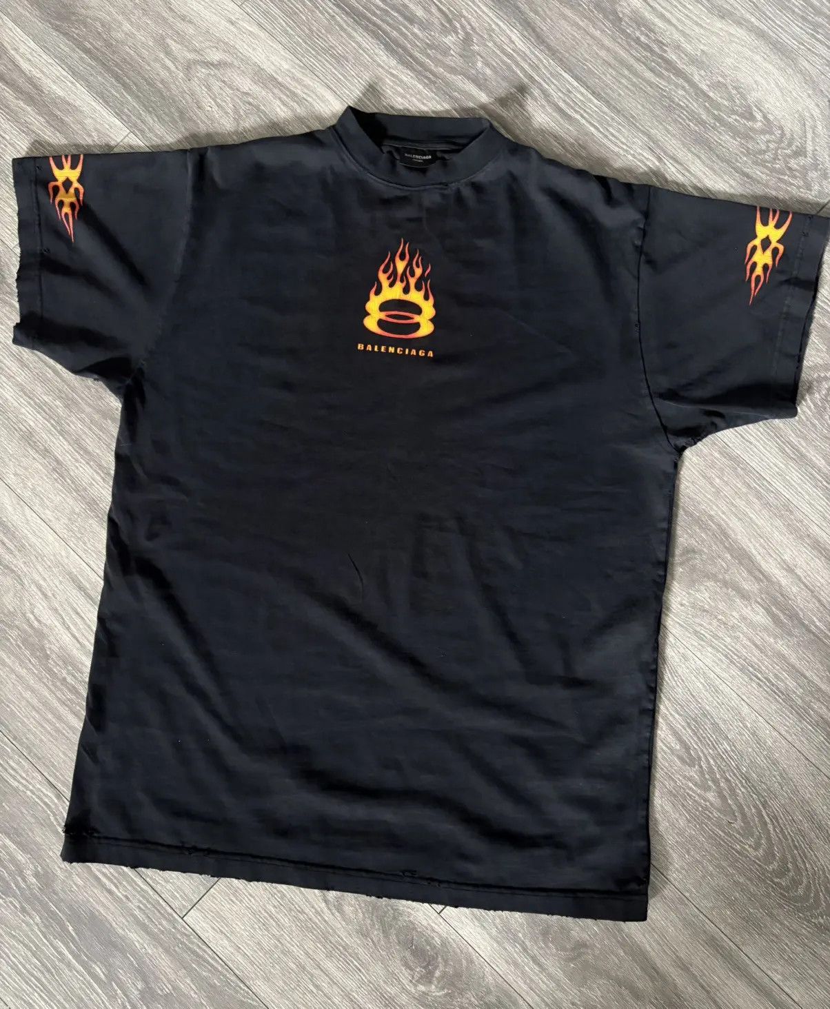 Balenciaga flame unity tshirt